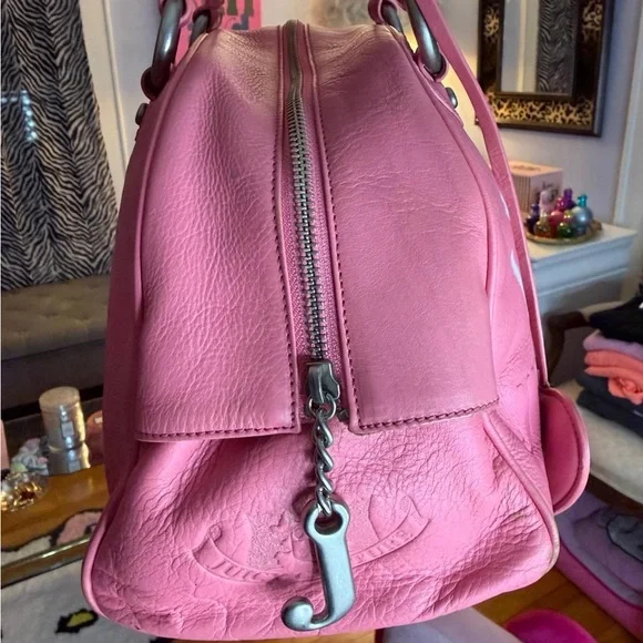 Juicy Couture Pink Satchel with Heart Charm